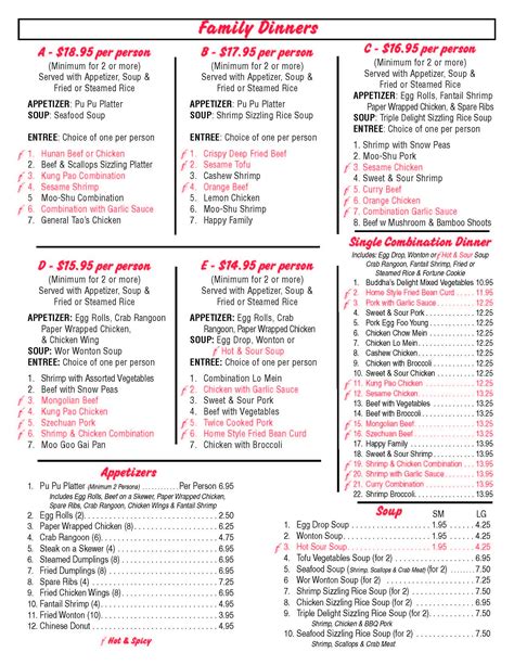 china doll restaurant menu